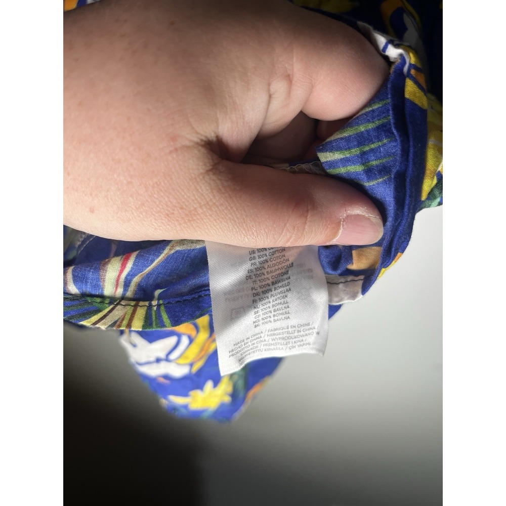 FOCO Los Angeles Rams Victory Vacay button-up shirt Blue Floral XL - Picture 4 of 7